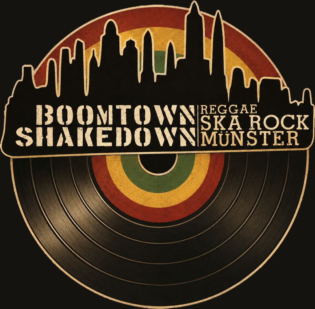 Logo von Boomtown Shakedown. Eine Stadt